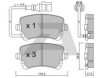 AISIN BPVW-2002 Brake Pad Set, disc brake